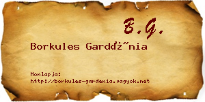 Borkules Gardénia névjegykártya